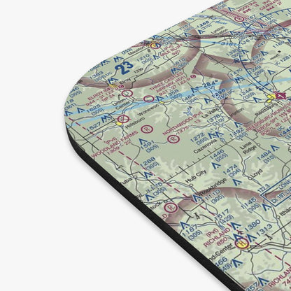 Airport Sectional - KMSN Madison WI - Mouse Pad (Rectangle)