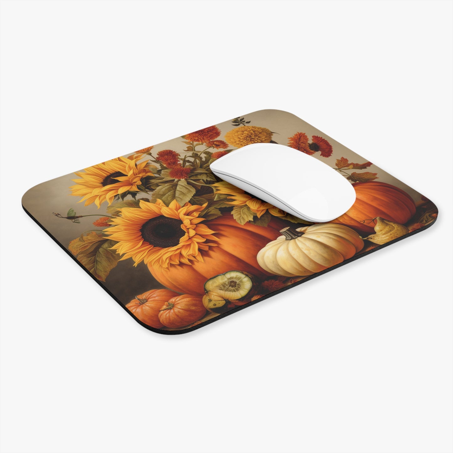 Fall - Pumpkins, Flowers - Mouse Pad (Rectangle)