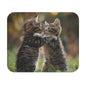 Cats - Two Standing Kittens Hugging - Mouse Pad (Rectangle)