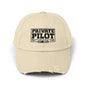 Private Pilot - EST 2024 - Unisex Distressed Cap