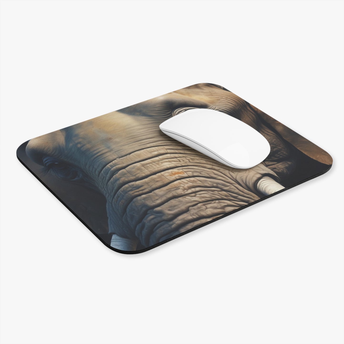 Elephants - Elephant Face - Front - Mouse Pad (Rectangle)