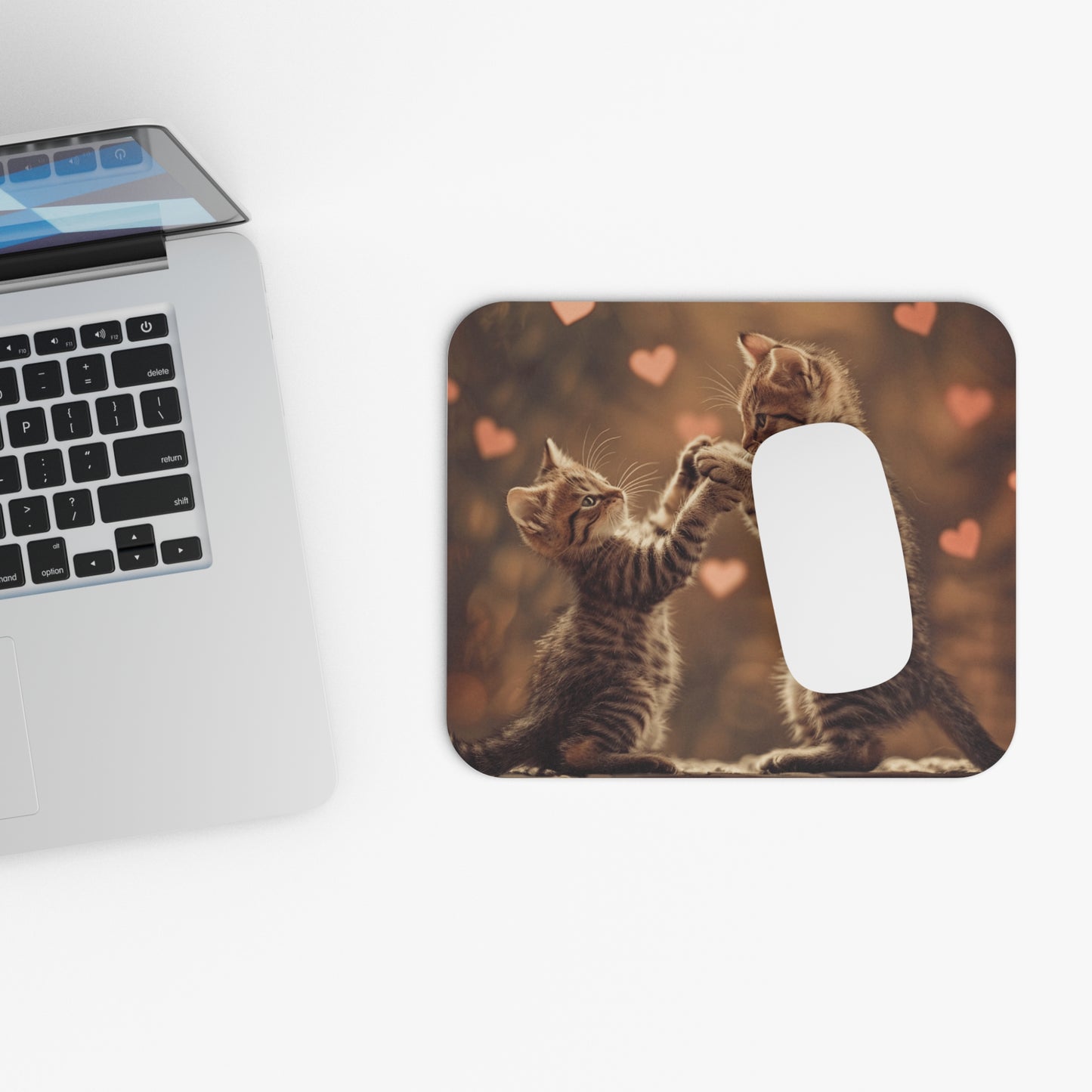 Cats - Two Standing Kittens - Mouse Pad (Rectangle)