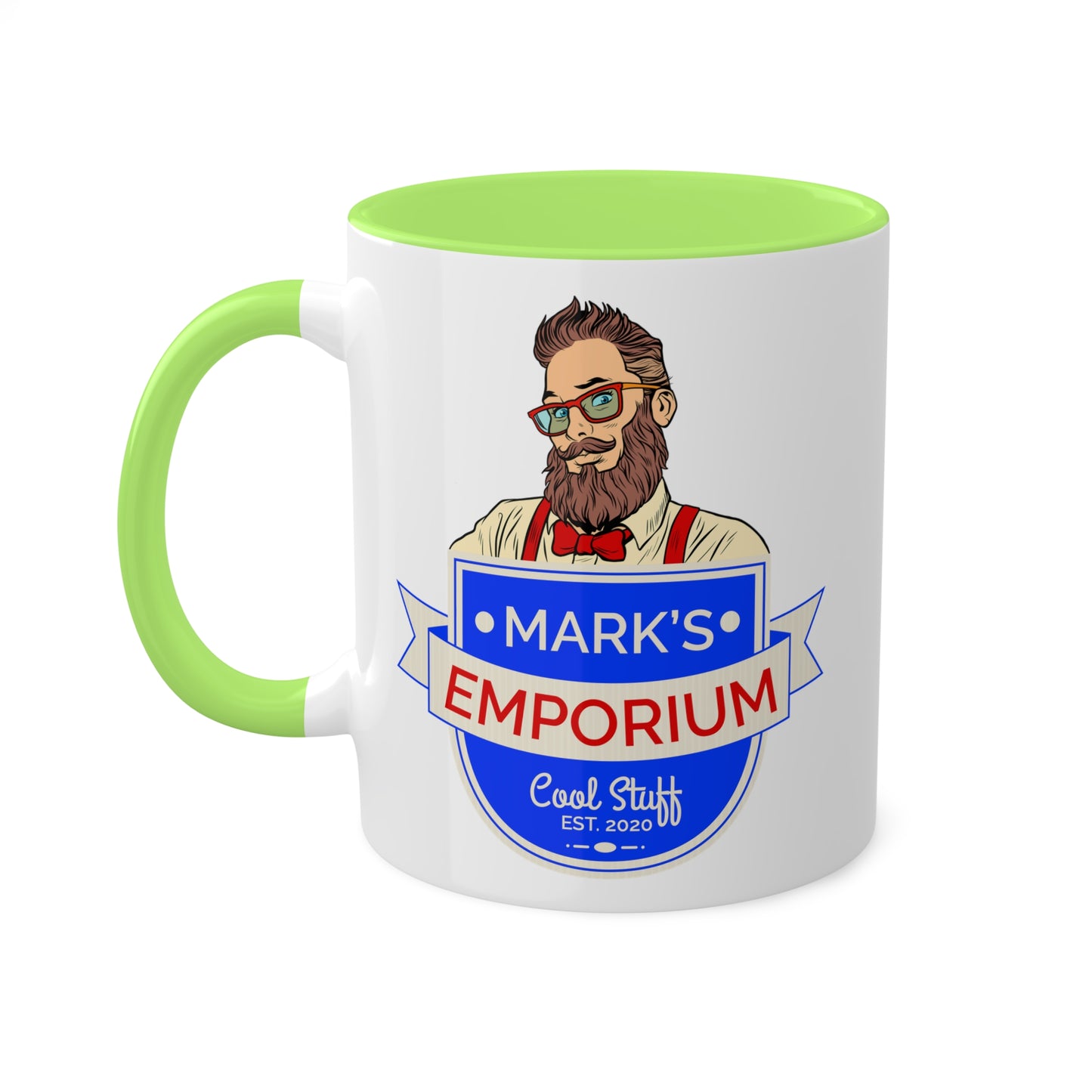 Printify - Mark's Emporium Logo - Colorful Mugs, 11oz