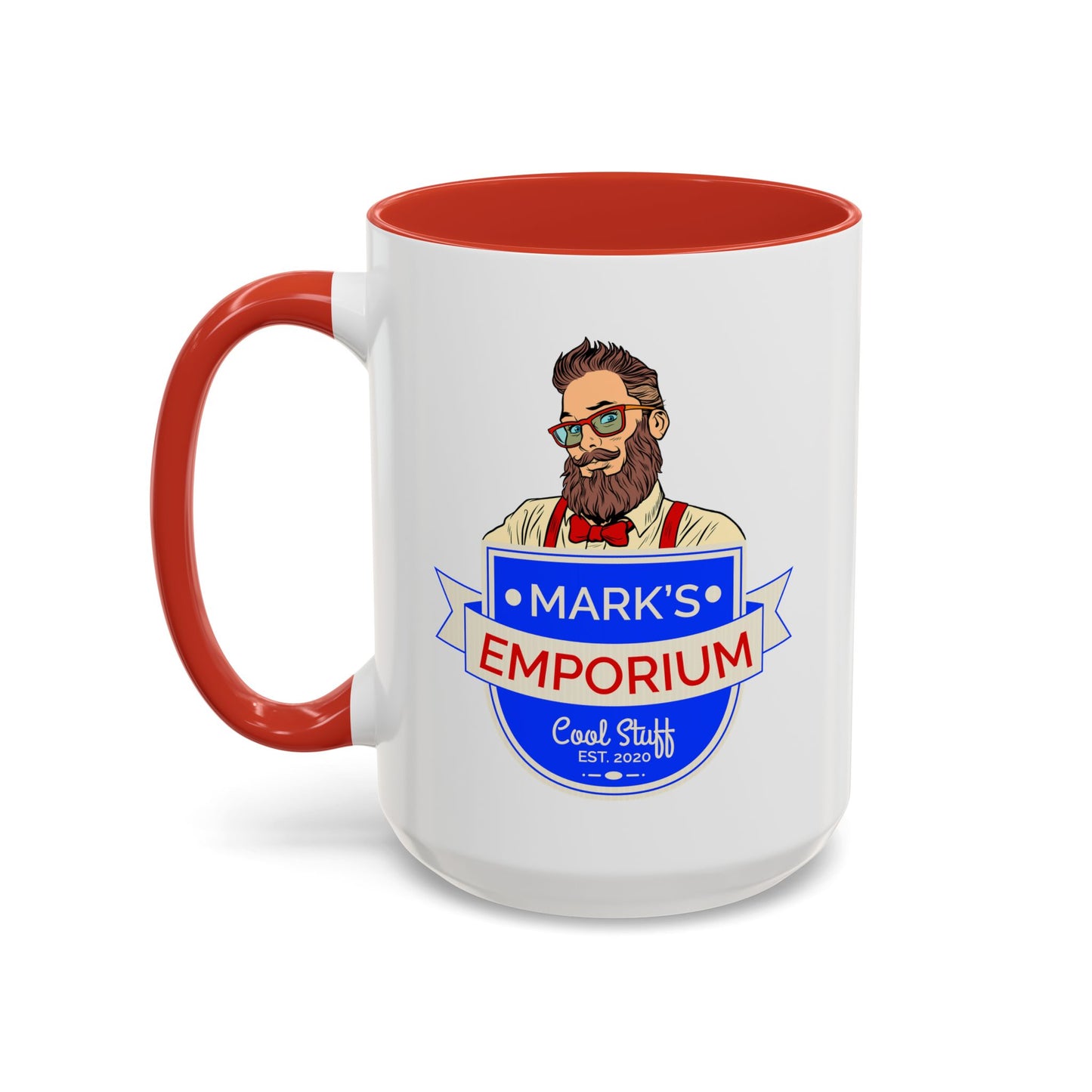 Printify - Mark's Emporium Logo - Accent Coffee Mug (15oz)