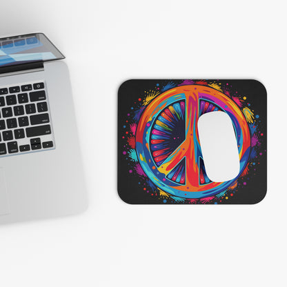 Hippie Peace Sign - v11 - Mouse Pad (Rectangle)