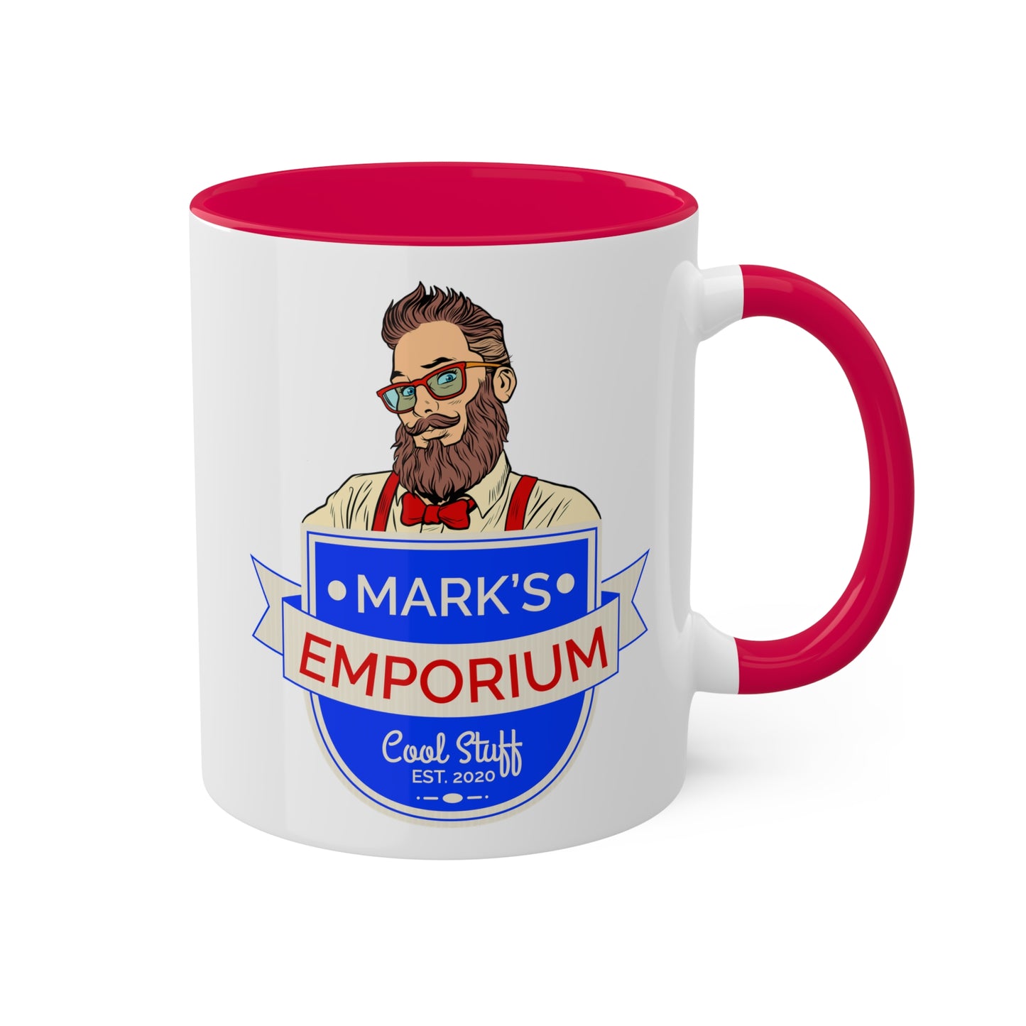 Printify - Mark's Emporium Logo - Colorful Mugs, 11oz