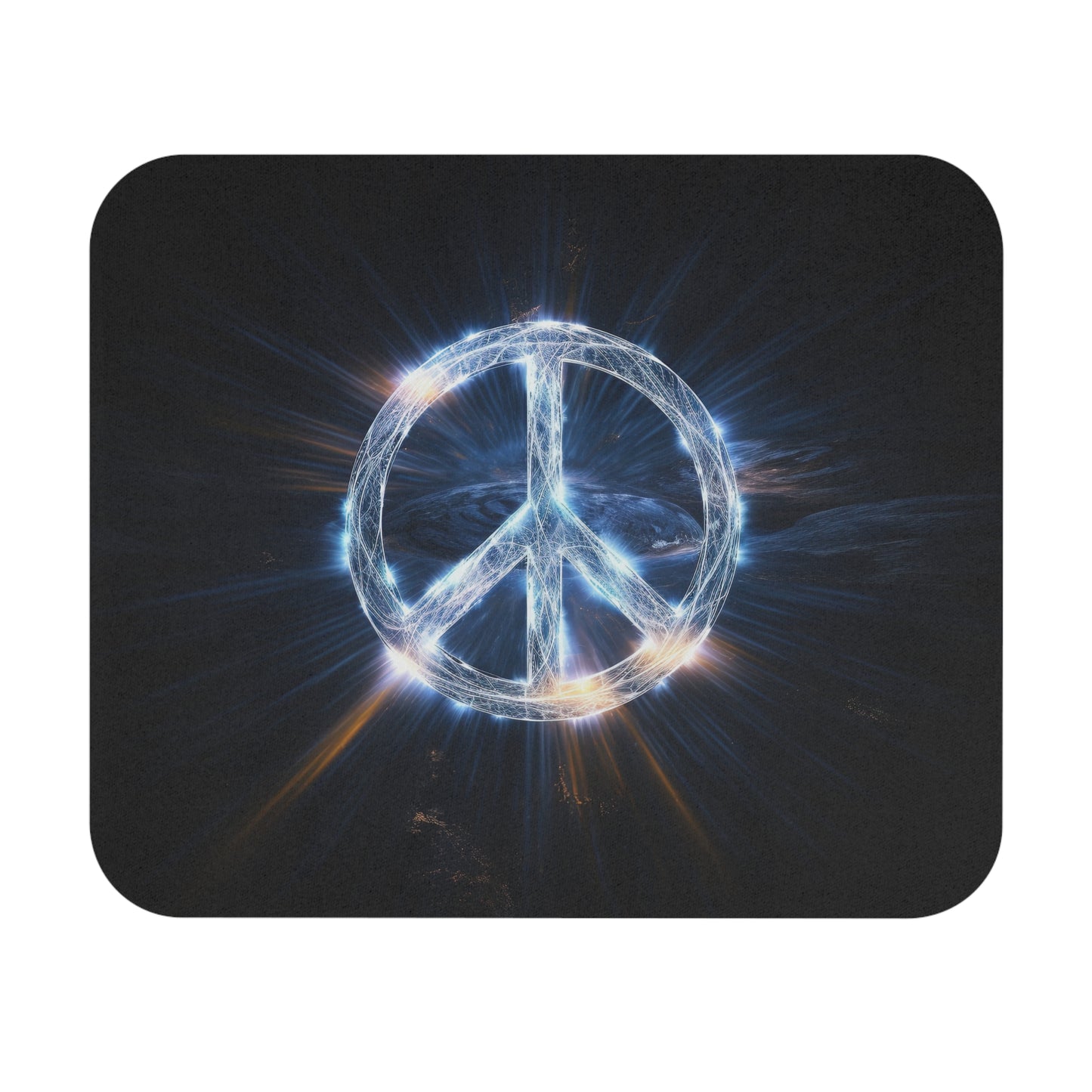 Hippie Peace Sign - v2 - Mouse Pad (Rectangle)