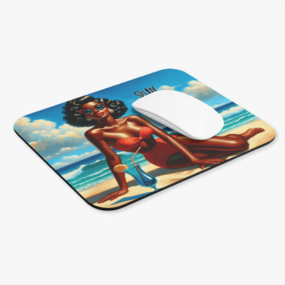 Retro Beach Fun - Sun Of A Beach - Mouse Pad (Rectangle)