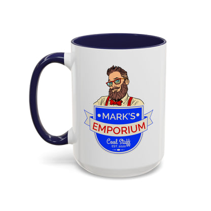 Printify - Mark's Emporium Logo - Accent Coffee Mug (15oz)