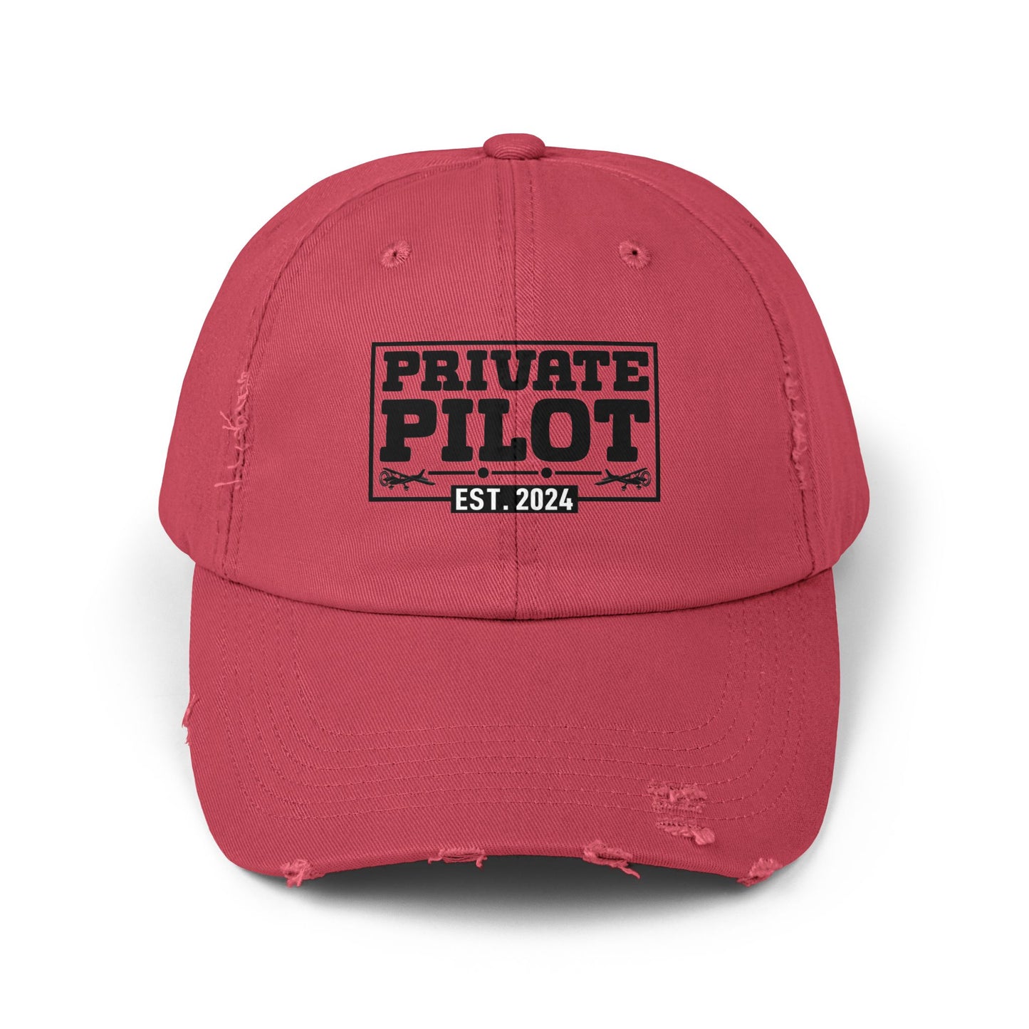 Private Pilot - EST 2024 - Unisex Distressed Cap