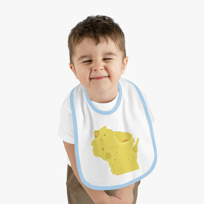 Wisconsin - Cheese - Baby Jersey Bib