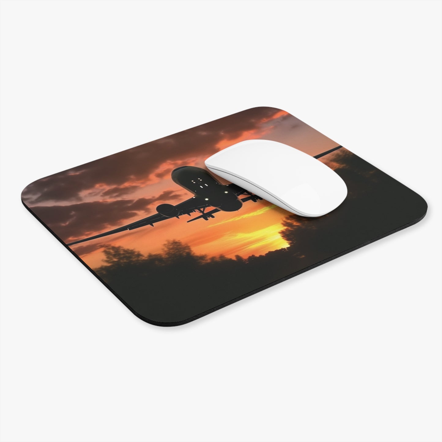 Aviation - Airliner - Sunset - Mouse Pad (Rectangle)