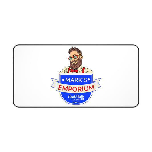 Printify - Mark's Emporium Logo - 15.5" x 31" Desk Mat