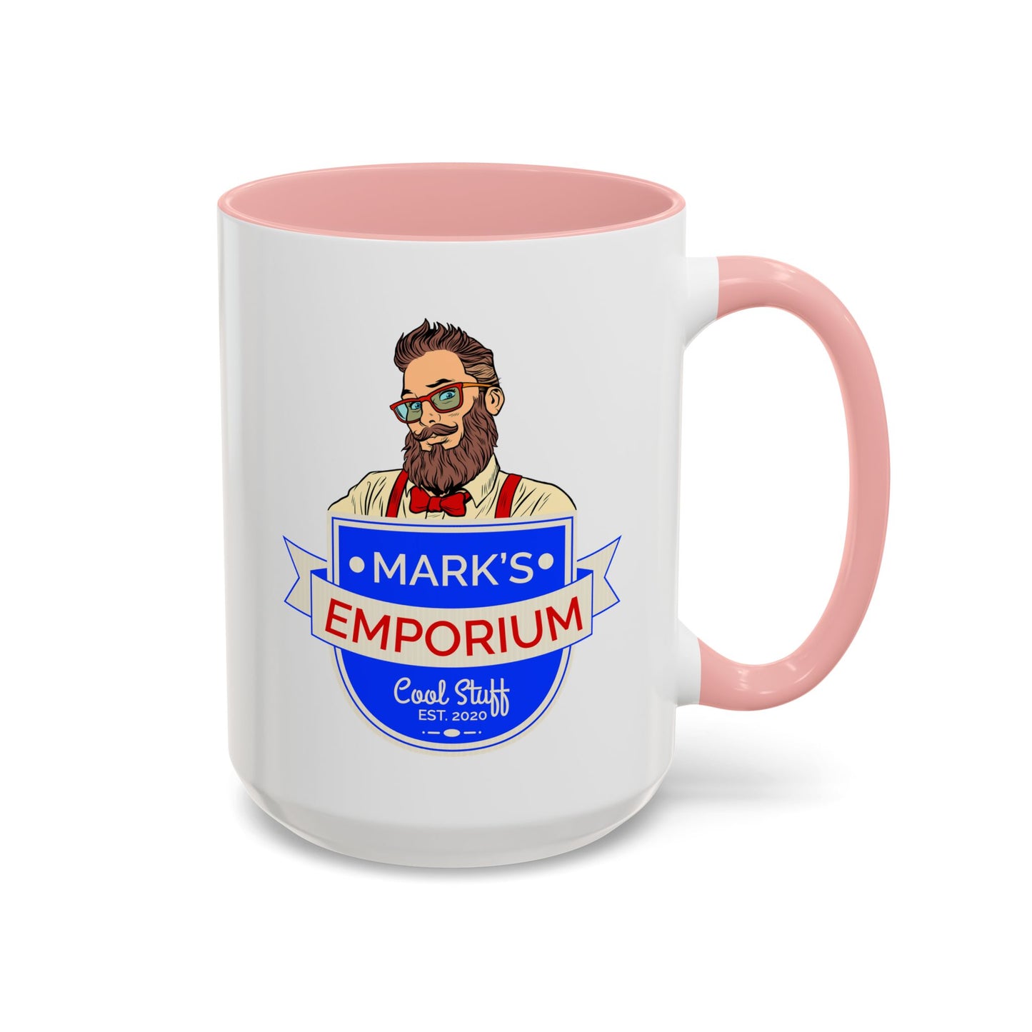 Printify - Mark's Emporium Logo - Accent Coffee Mug (15oz)