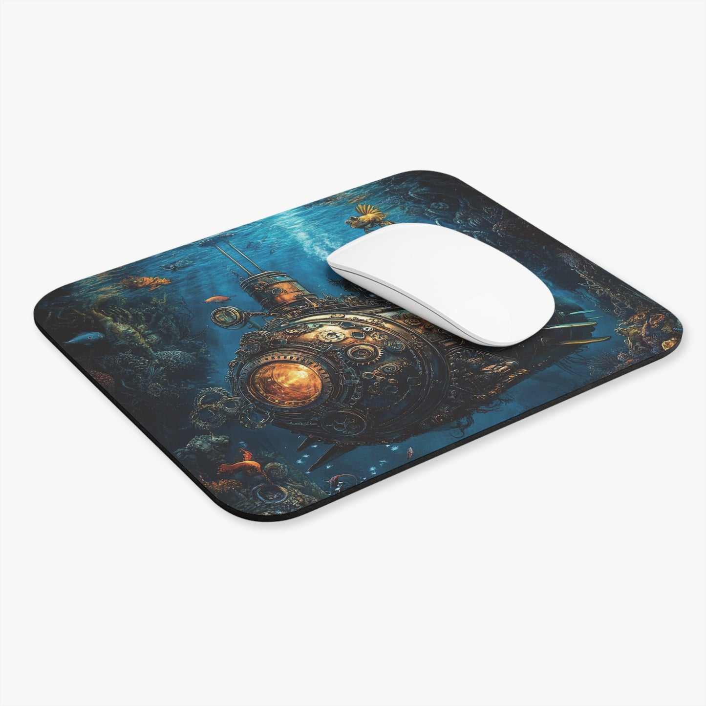 Steampunk - Submarine v3 - Mouse Pad (Rectangle)