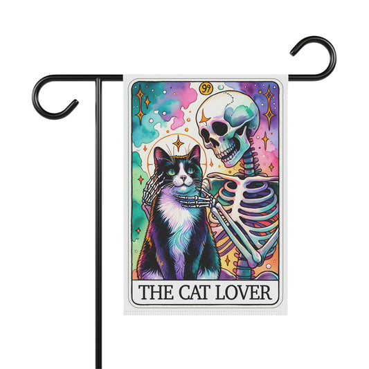 The Cat Lover Tarot Card - 12x18 Garden Flag