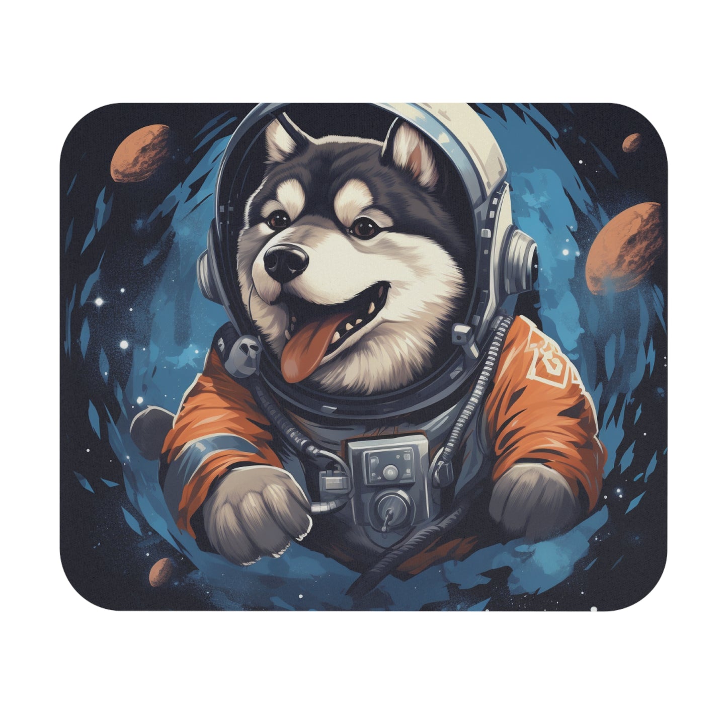 Dogs - Astronaut Dog In Space - Mouse Pad (Rectangle)