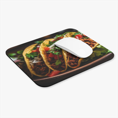 Food - Three Tacos - Mouse Pad (Rectangle)