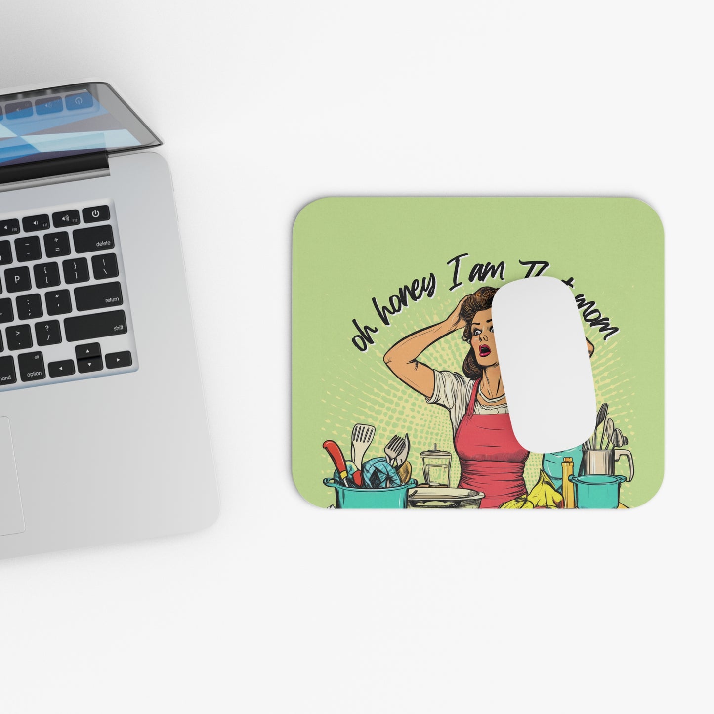 Retro Fun - Oh Honey, I Am That Mom - Mouse Pad (Rectangle)