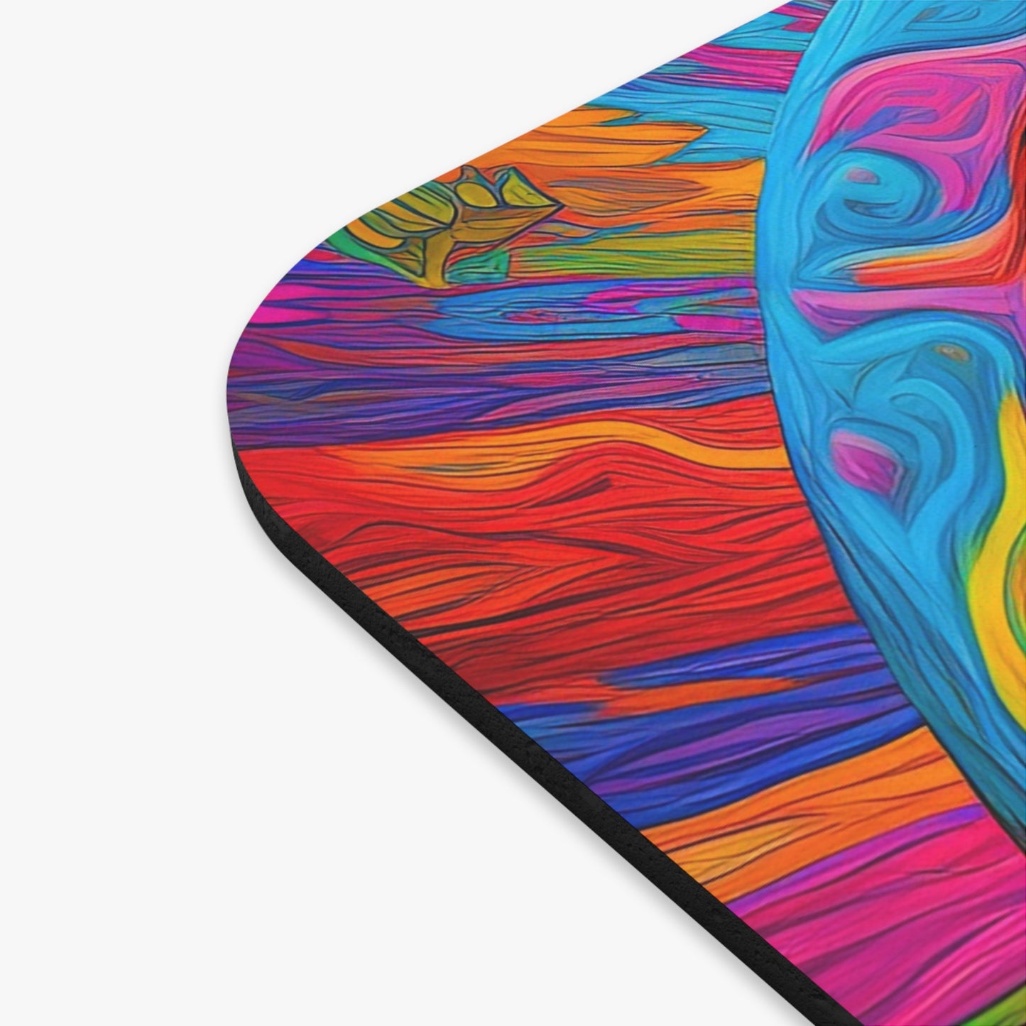 Hippie Peace Sign - v19- Mouse Pad (Rectangle)