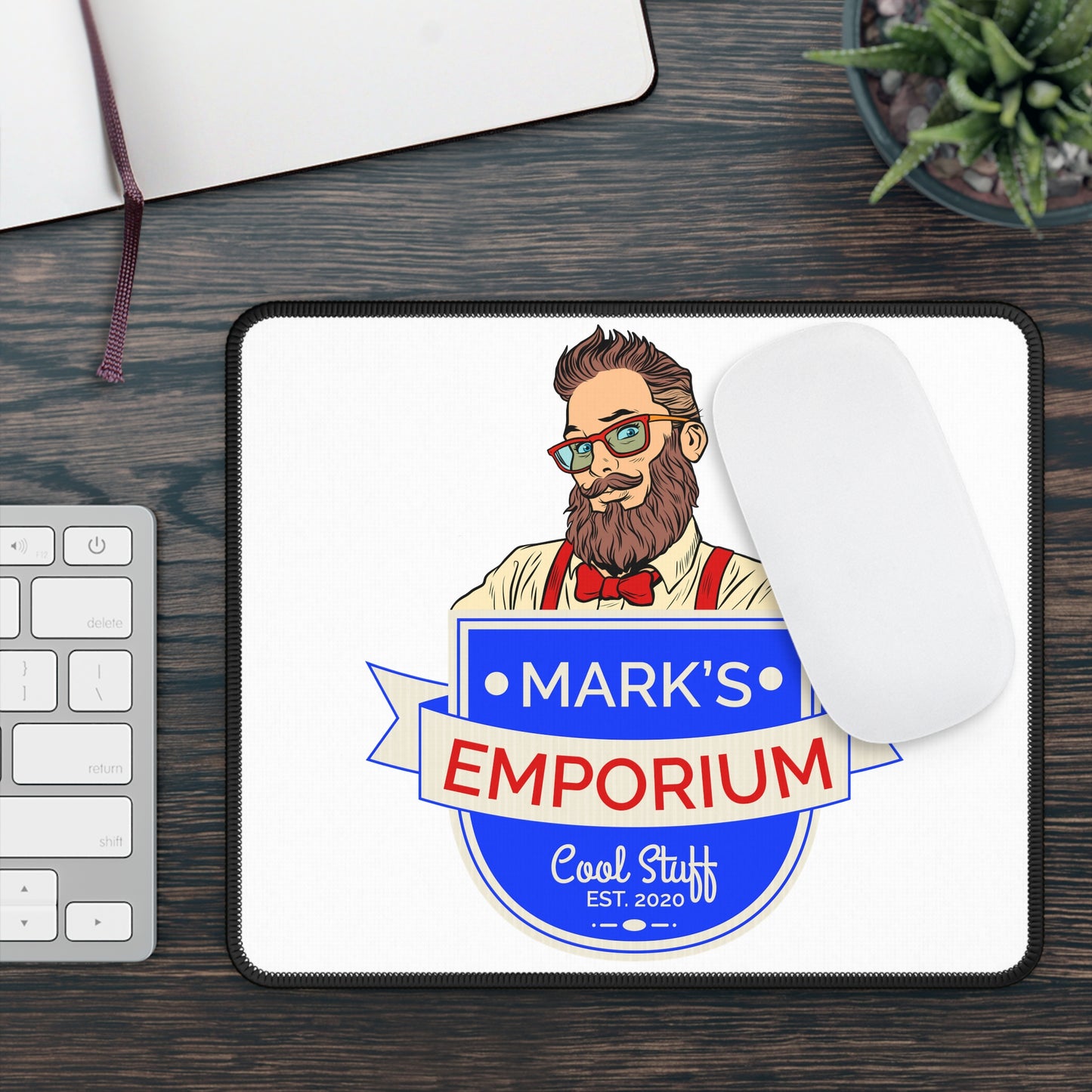 Printify - Mark's Emporium Logo - Gaming Mouse Pad