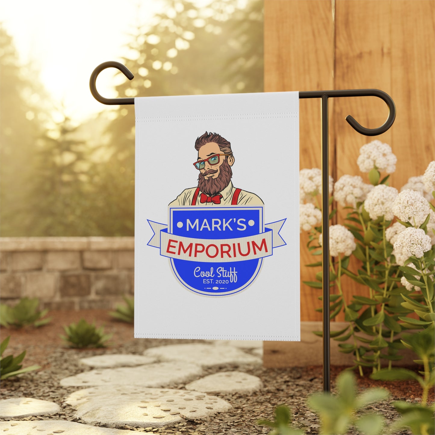 Printify - Mark's Emporium Logo - Garden Flag