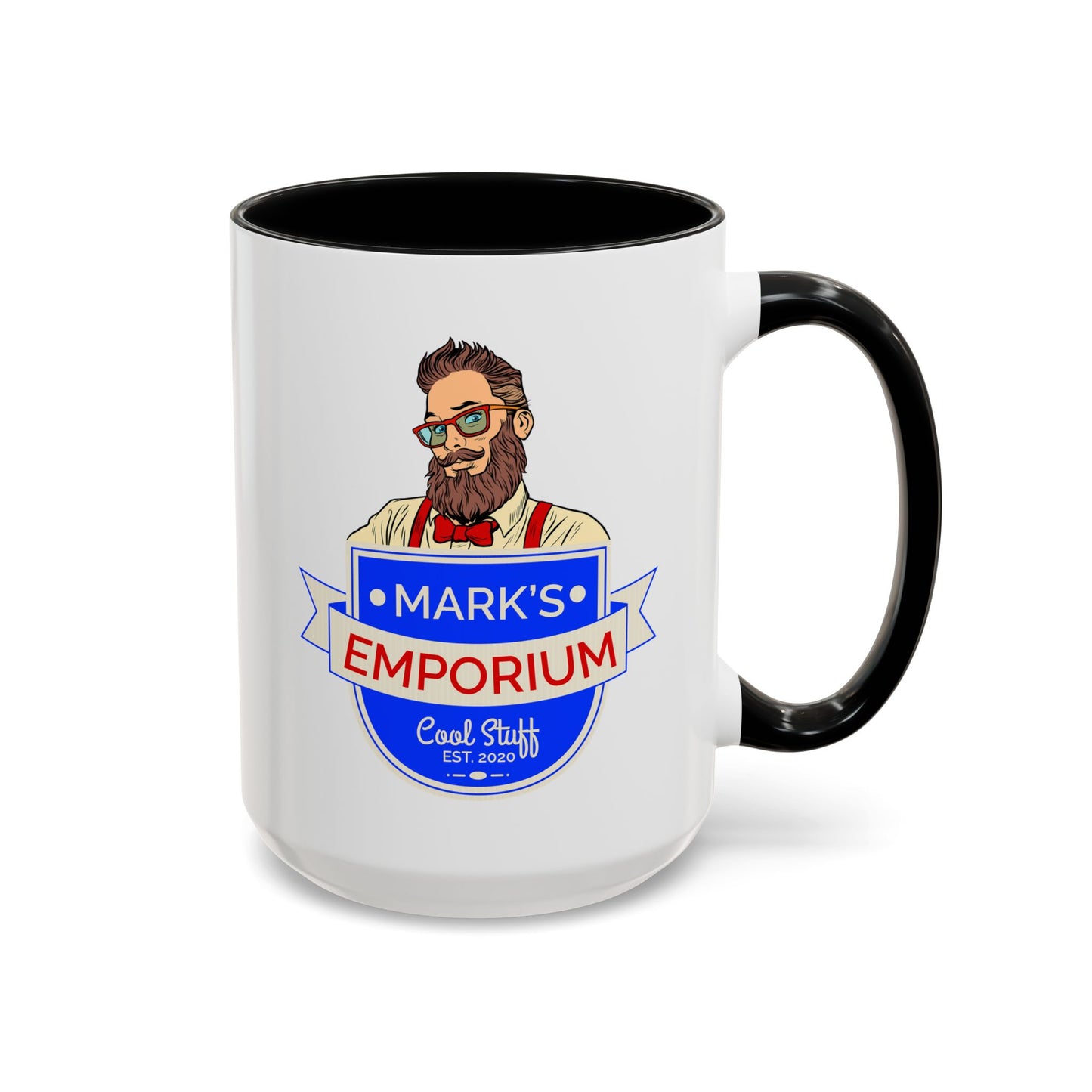 Printify - Mark's Emporium Logo - Accent Coffee Mug (15oz)