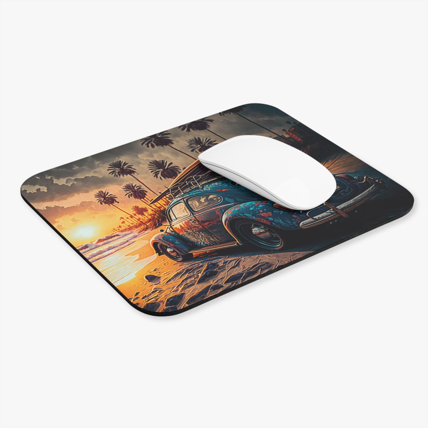 Beach Bug - Sunset And Surf - Mouse Pad (Rectangle)