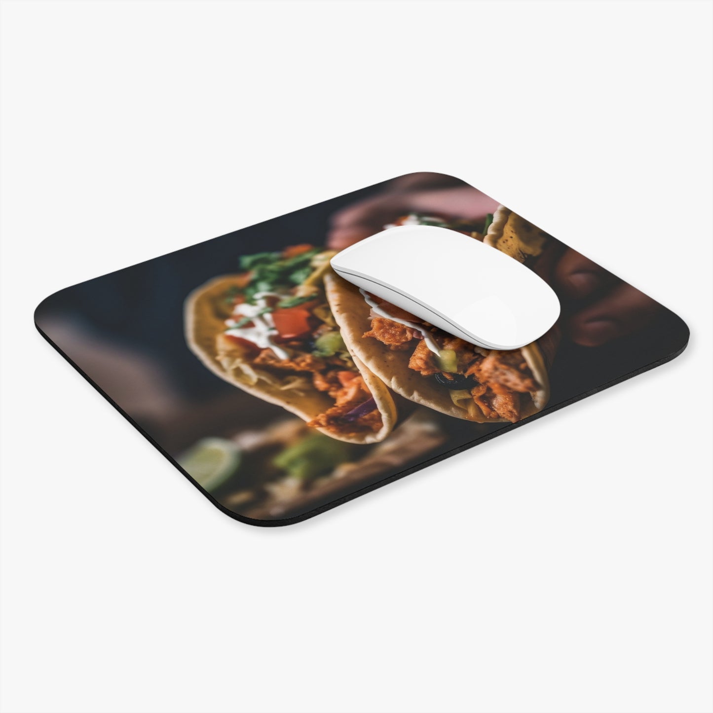 Food - Two Tacos - Mouse Pad (Rectangle)