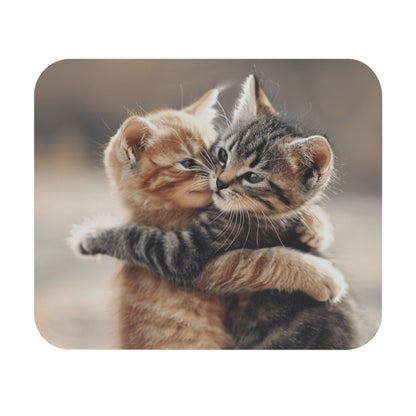 Cats - Two Kittens Hugging - Mouse Pad (Rectangle)