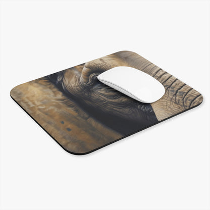 Elephants - Elephant Face - Side View With Eye - Mouse Pad (Rectangle)