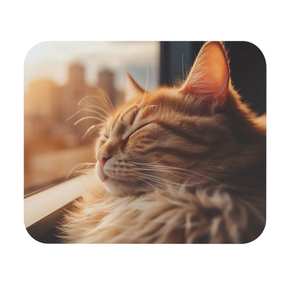 Cats - Sleeping Orange Cat - Mouse Pad (Rectangle)