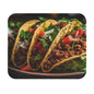 Food - Three Tacos - Mouse Pad (Rectangle)