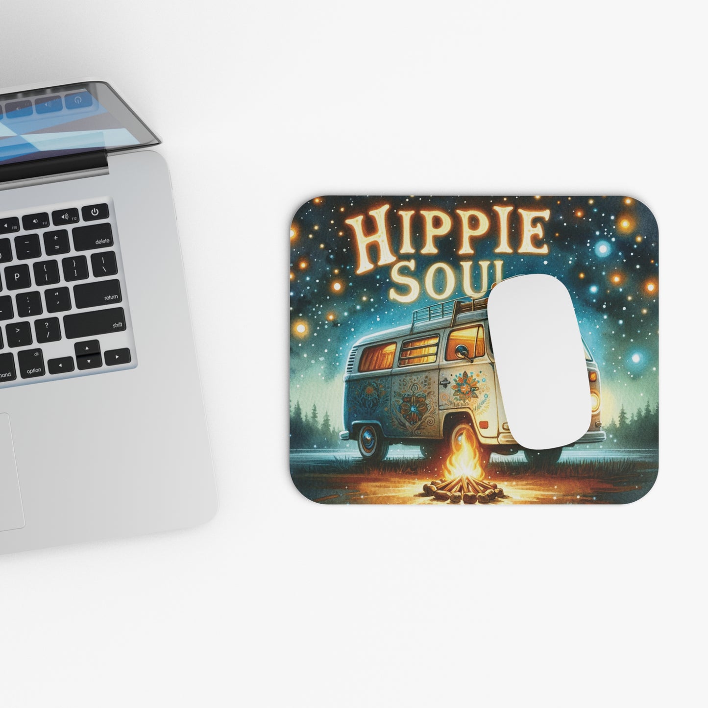 Hippie Soul Camper Van - Mouse Pad (Rectangle)