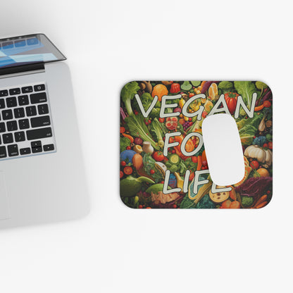 Food - Vegan For Life - Mouse Pad (Rectangle)