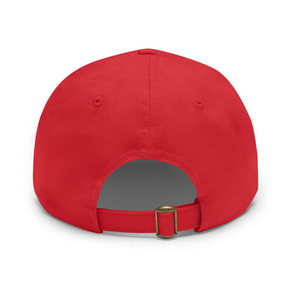 Wisconsin - Cheese - Dad Hat with Leather Patch (Round)