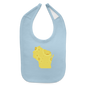 Wisconsin - Cheese - Baby Bib - light blue