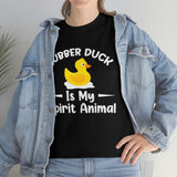 Rubber Duck Is My Spirit Animal - Unisex Heavy Cotton Tee
