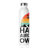 Happy Aircraft Owner - Retro - Slim Water Bottle