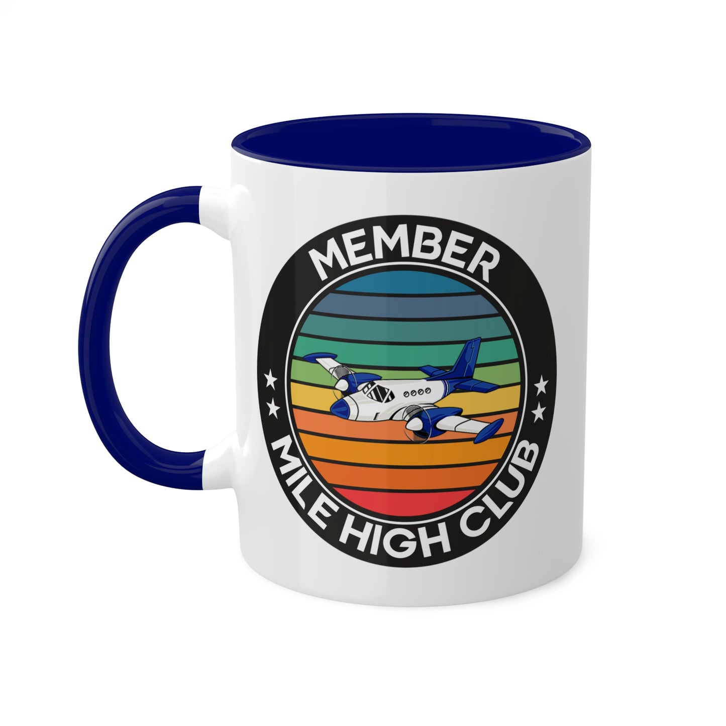 Mile High Club - Member - Circle - Colorful Mugs, 11oz