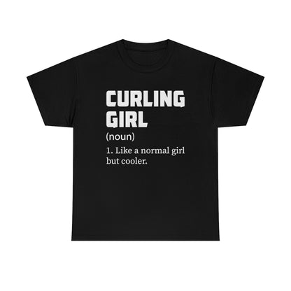 Curling Girl - Unisex Heavy Cotton Tee