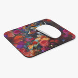 Fox - Floral - Mouse Pad (Rectangle)
