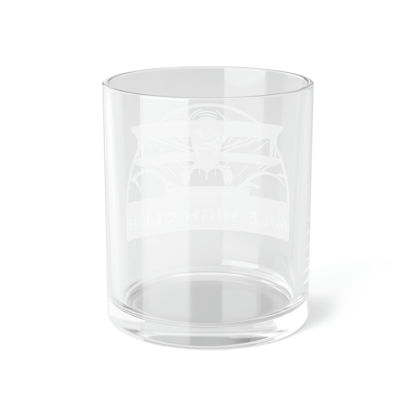 Mile High Club - Biplane - Black - Bar Glass