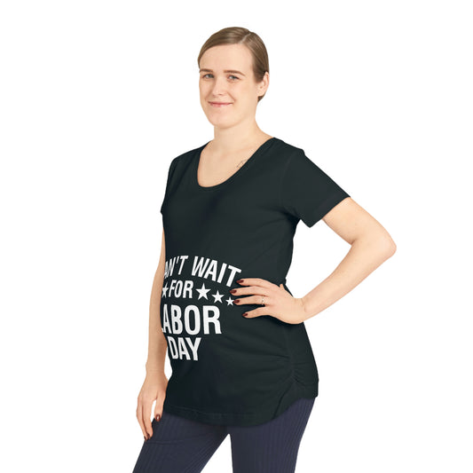 Can't Wait For Labor Day - White - Women's Maternity Tee