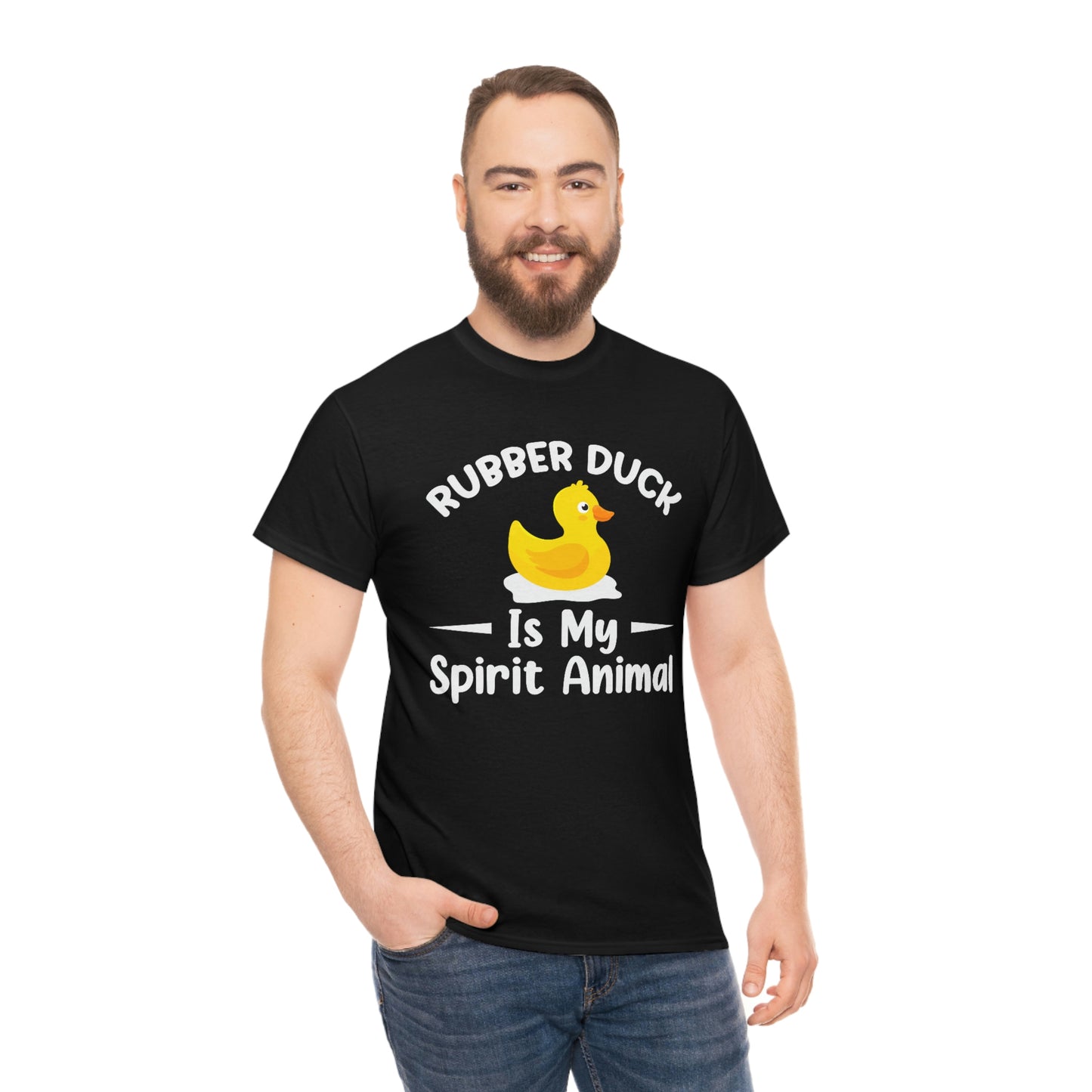 Rubber Duck Is My Spirit Animal - Unisex Heavy Cotton Tee