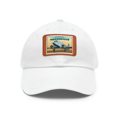 Mile High Club - DC3 - Dad Hat with Leather Patch