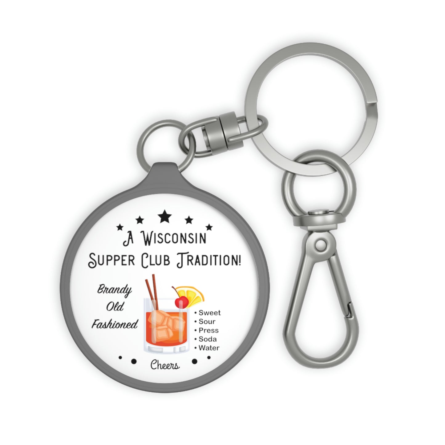 Wisconsin Supper Club Tradition - Keyring Tag