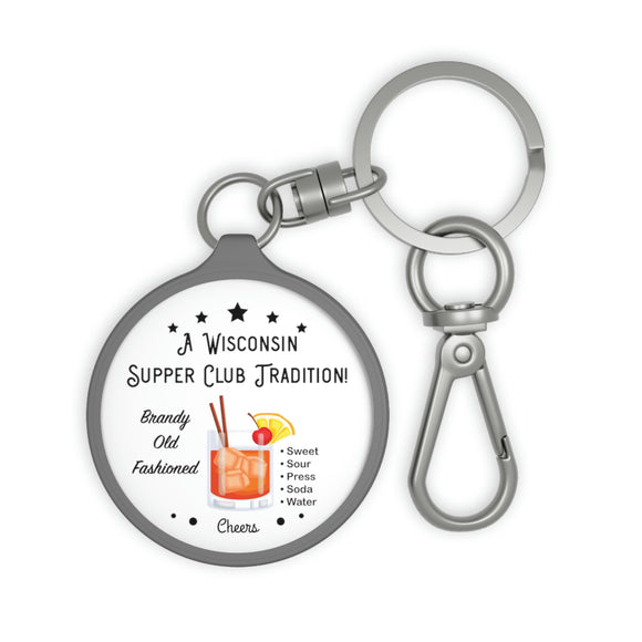 Wisconsin Supper Club Tradition - Keyring Tag