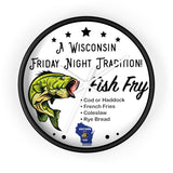 Wisconsin Fish Fry Tradition - Wall clock