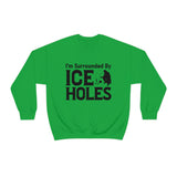 I'm Surrounded By Ice Holes - Unisex Heavy Blend™ Crewneck Sweatshirt